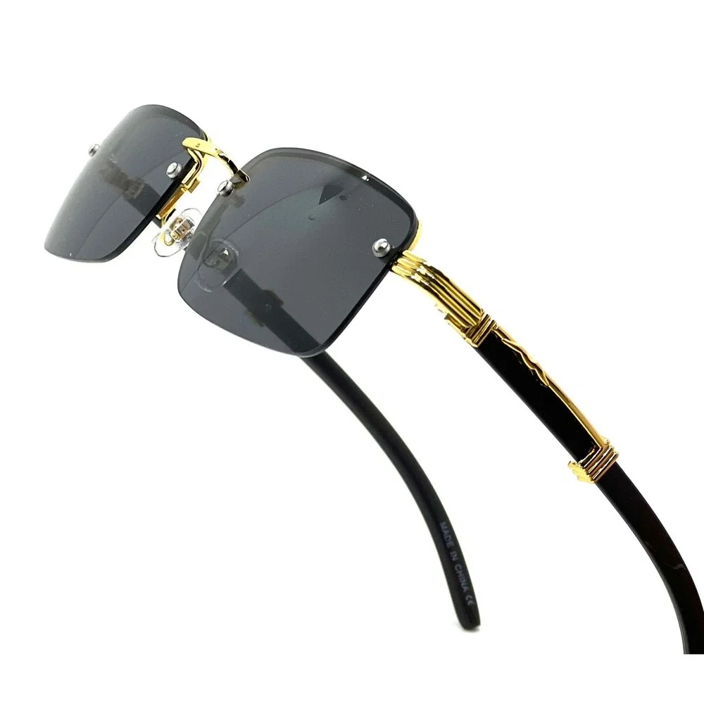Men SunglassesDark Black Lens Classy‎ Hip Hop Sophisticated Trendy Style Lentes